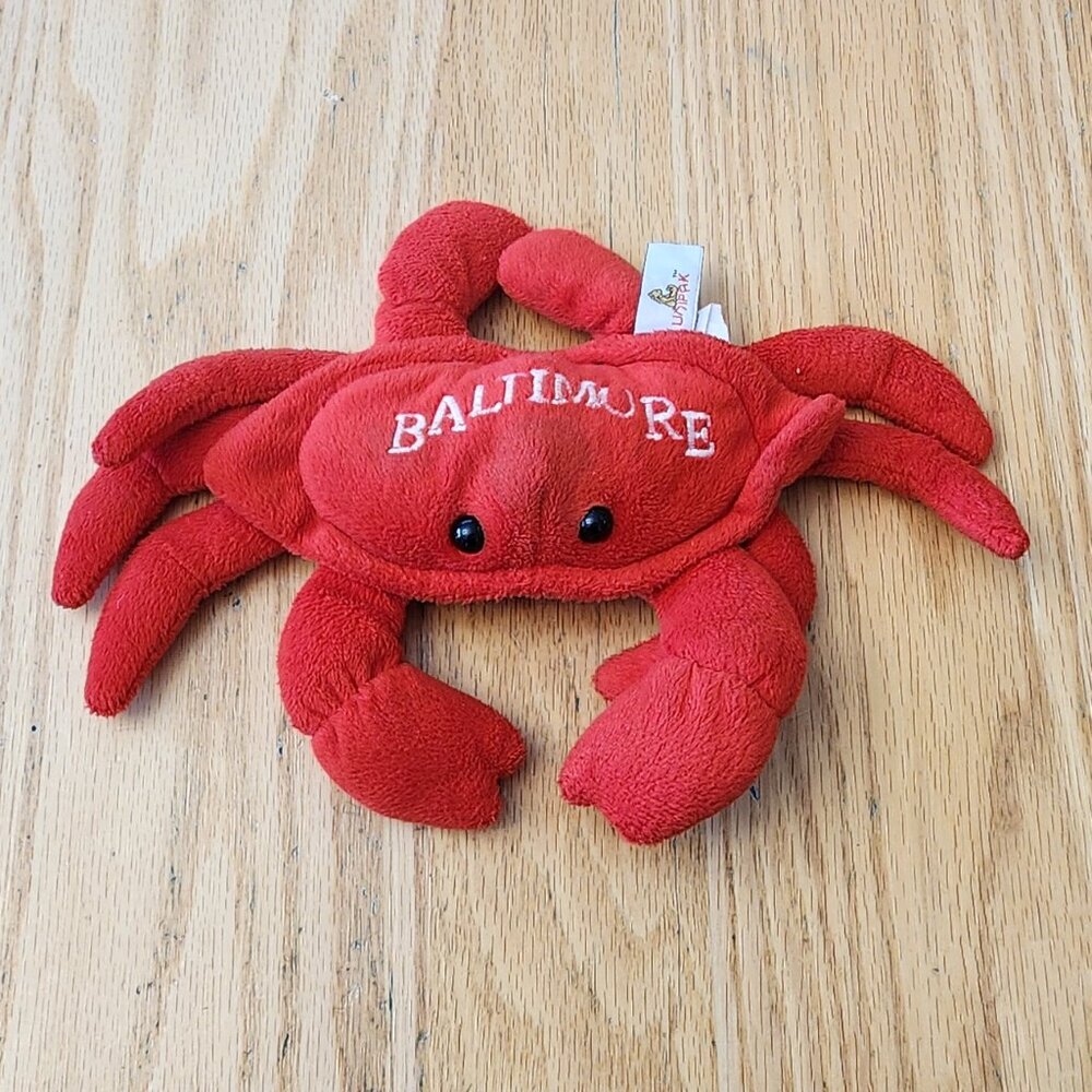 Unipak Red Baltimore Crab Stuffed Animal Toy